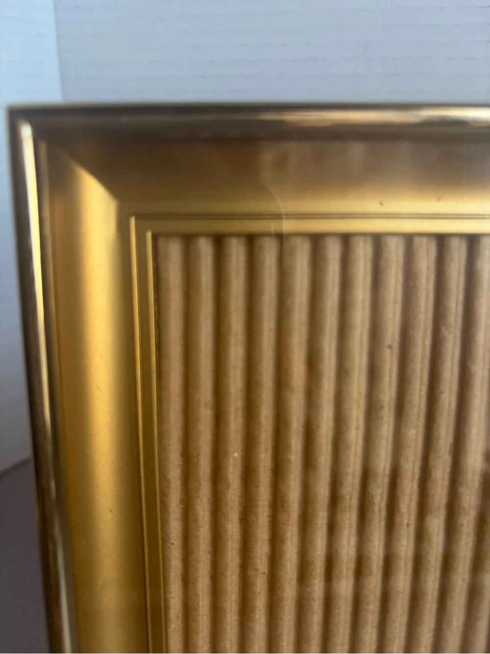 Gold Decorative Ribbed Photo Frame - Home Accents
